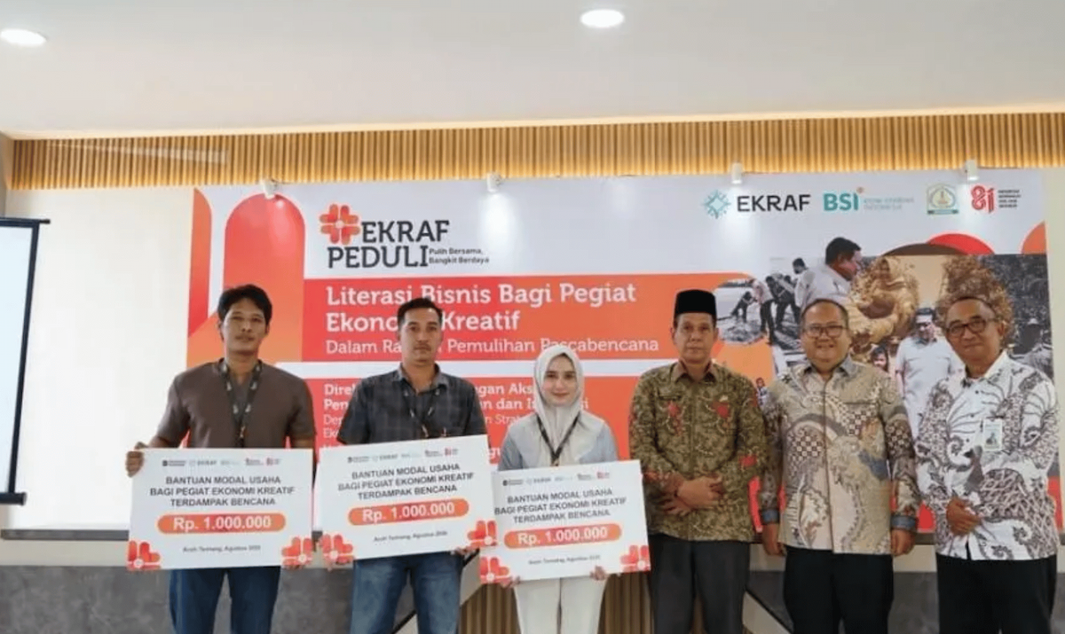 Kemenekraf Gandeng BSI Perkuat Pelaku Ekraf Aceh Tamiang dengan Literasi Bisnis dan Bantuan Modal