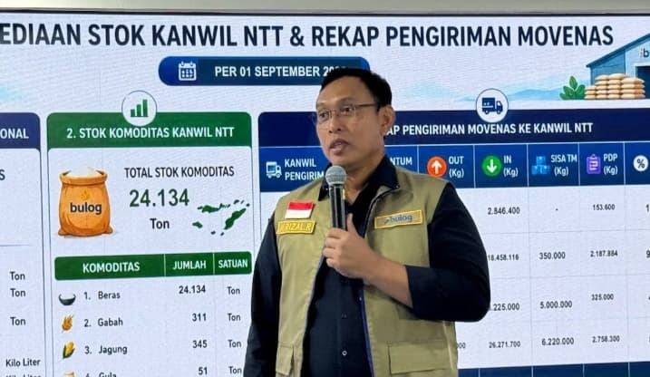 Bulog Menjamin Stok Beras NTT Tetap Kuat 24.134 Ton di Tengah Penanganan Gempa