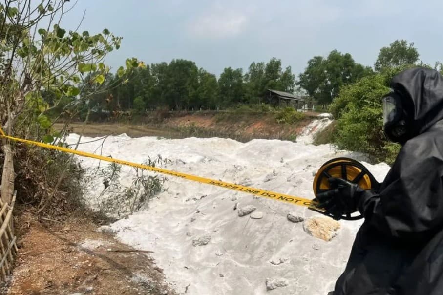Polda Banten Periksa Dugaan Limbah B3 di Cikande, Petugas Temukan Kandungan Potasium-40