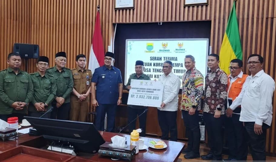 Baznas RI Terima Infak Rp2,03 Miliar dari Masyarakat Bandung untuk Bantu Korban Gempa NTT
