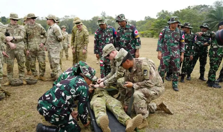 TNI dan Militer Empat Negara Pertajam Evakuasi Udara lewat Air Medevac Super Garuda Shield 2026