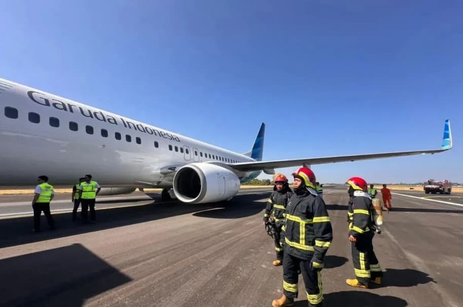 Ban Pesawat Garuda Indonesia GA-604 Pecah, Penerbangan Jakarta–Makassar–Kendari Mendarat Aman