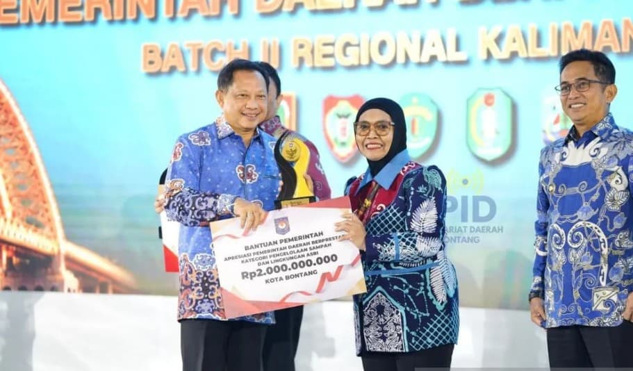 Pemkot Bontang Raih Dua Penghargaan Terbaik, Kemendagri Beri Dana Apresiasi Rp4 Miliar