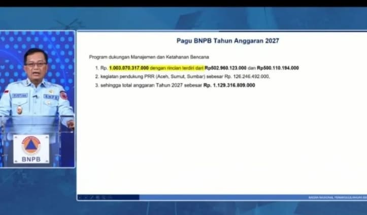 BNPB Usulkan Tambahan Dana Rp5,67 Triliun untuk Percepat Penanganan Bencana 2026