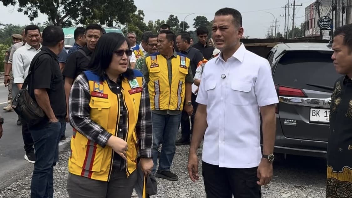 Ijeck Pantau Jalan Nasional di Sergai, Progres Capai 64 Persen