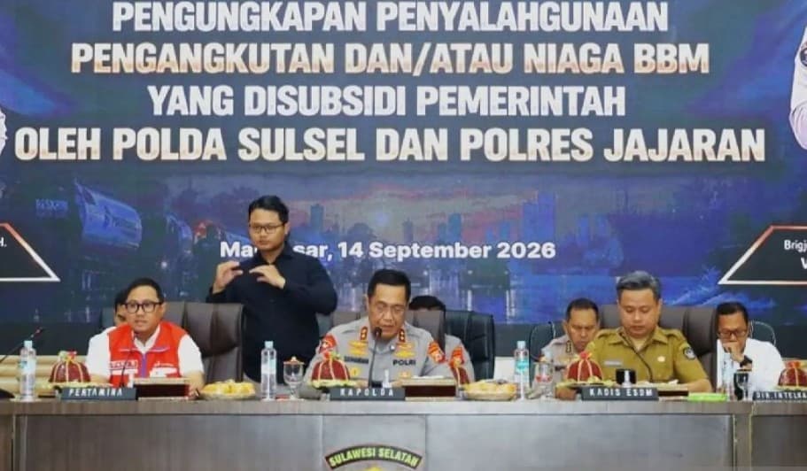 Polda Sulsel Bongkar Penyalahgunaan BBM Bersubsidi, 17 Tersangka dan 18.905 Liter BBM Diamankan