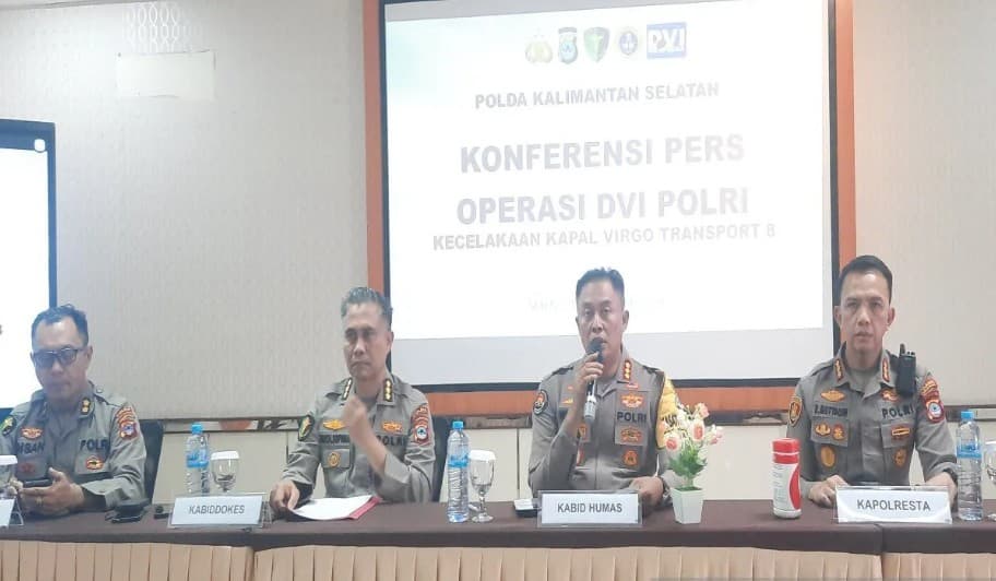 DVI Polda Kalsel Identifikasi Reyner sebagai Korban Pertama Kapal Virgo Transport 8