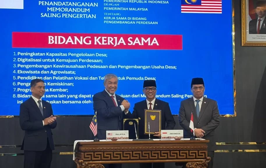 Indonesia dan Malaysia Perkuat Kerja Sama Pembangunan Desa, Bidik Ekspor hingga Pengentasan Kemiskinan