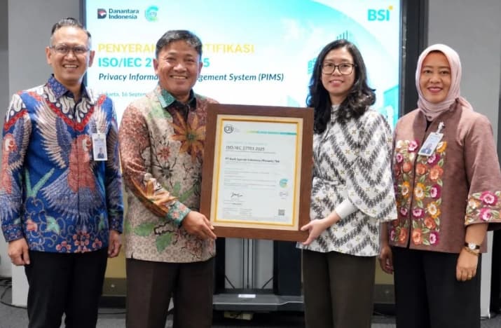 BSI Raih Sertifikasi ISO/IEC 27701:2025 untuk Perkuat Perlindungan Data Nasabah