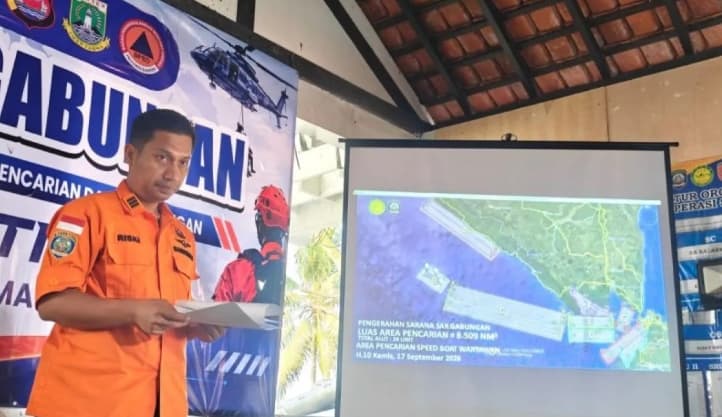 Basarnas Perluas Pencarian Jurnalis dan Kru KM Arupadatu I hingga 8.509 NM Persegi