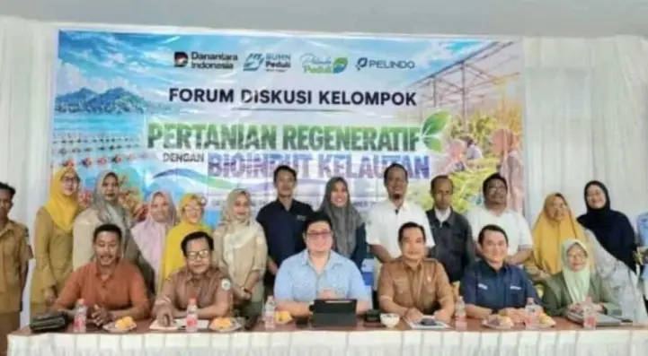 Pelindo Kaji Rumput Laut sebagai Penyubur Tanah untuk Pertanian Sumbawa Barat