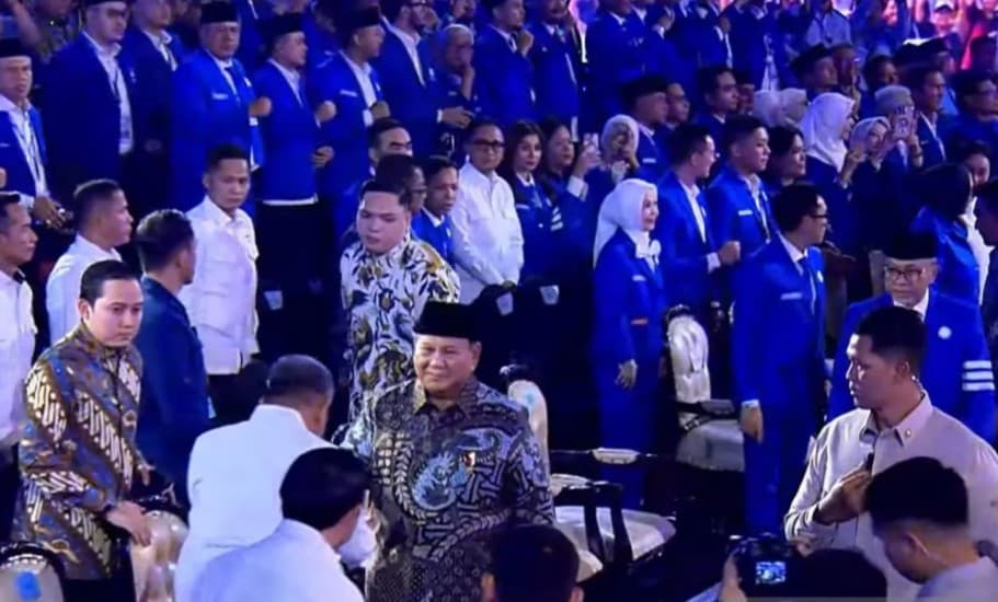 Prabowo Hadiri HUT Ke-28 PAN, Sejumlah Menteri dan Pimpinan Partai Berkumpul di JICC