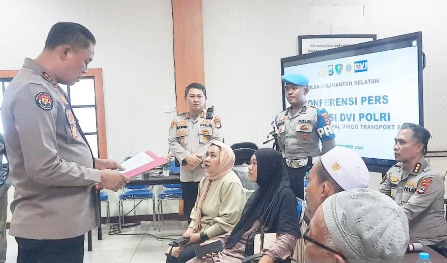 Tim DVI Polda Kalsel Identifikasi Tiga Korban Kapal Virgo Transport 8 yang Tenggelam di Laut Jawa