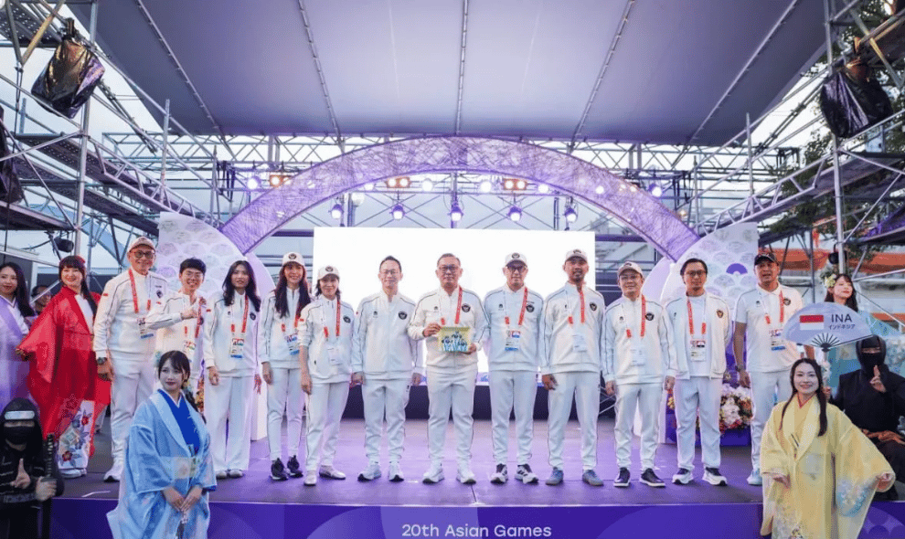 Kontingen Indonesia Disambut Resmi Tuan Rumah Asian Games 2026 di Nagoya