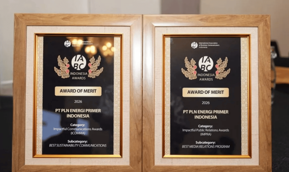 PLN EPI Raih Dua Penghargaan IABC Awards lewat Program Transisi Energi dan Keberlanjutan