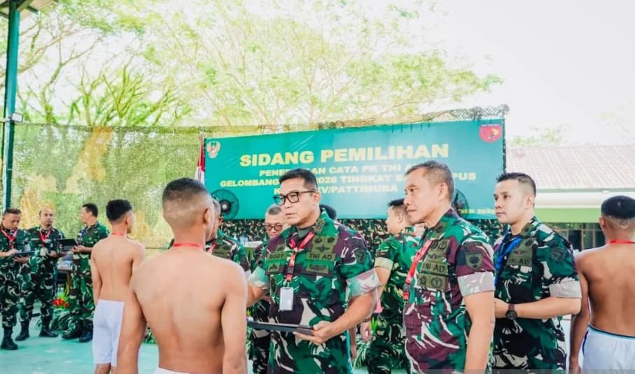 Pangdam Pattimura Pastikan Seleksi 2.221 Calon Prajurit TNI AD Berlangsung Transparan dan Objektif