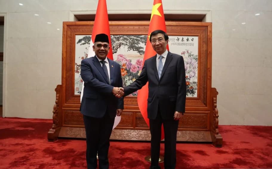 Ahmad Muzani Bertemu Wang Huning di Beijing, Indonesia dan China Dorong Penguatan Kerja Sama