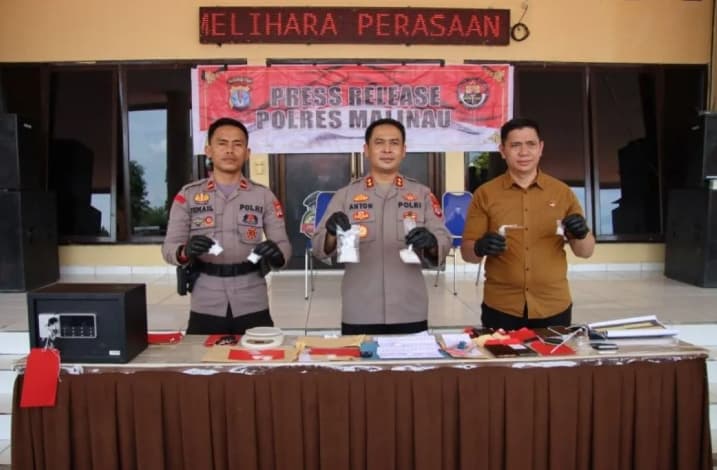 Polres Malinau Amankan Delapan Terduga Pelaku Narkotika, Sita 113,3 Gram Sabu
