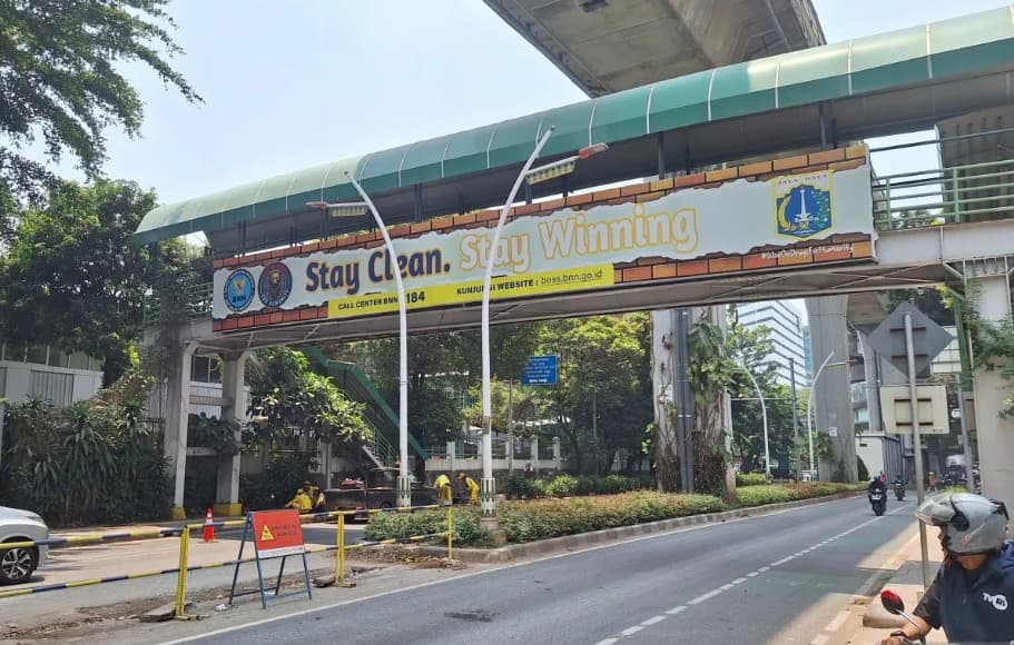 Pemkot Jakarta Selatan Gandeng Polisi Cegah Pencurian, 20 Pelat Besi JPO Bulungan Hilang