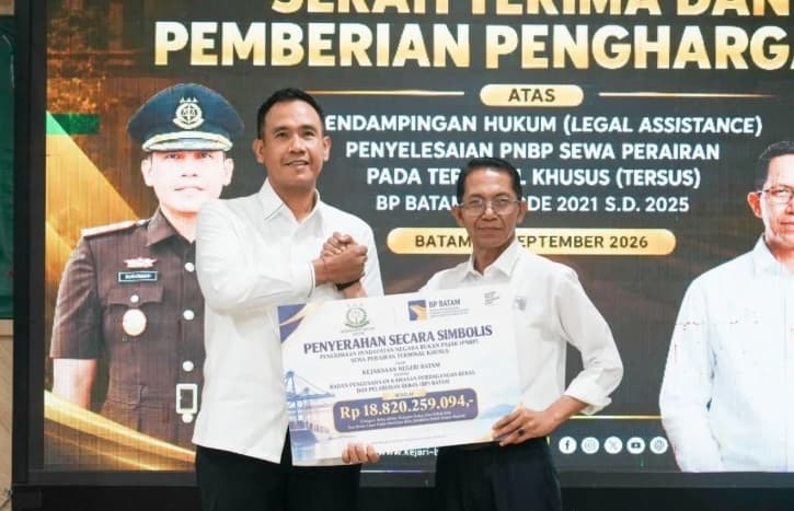 BP Batam dan Kejari Tuntaskan PNBP Sewa Perairan Terminal Khusus Rp18,82 Miliar