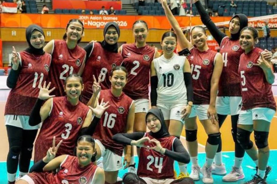 Tim Voli Putri Indonesia Takluk dari Chinese Taipei dan Akhiri Asian Games 2026 di Posisi Keenam