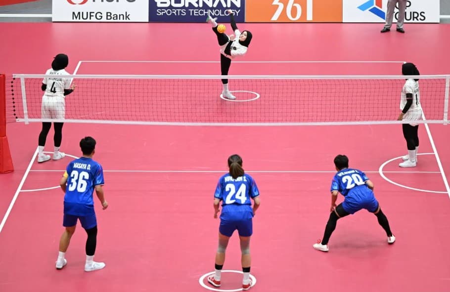 Tim Sepak Takraw Putri Indonesia Bungkam Jepang 3-0 dan Raih Kemenangan Perdana di Asian Games 2026