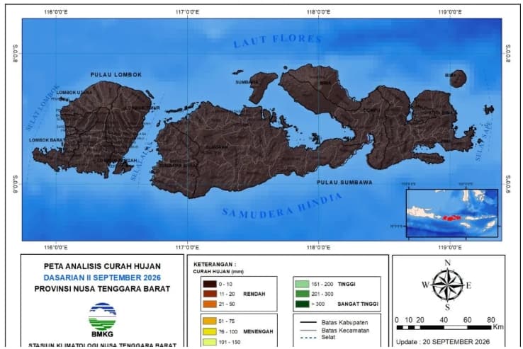 BMKG Catat Bima Alami Kekeringan Ekstrem, 125 Hari Berlalu Tanpa Hujan