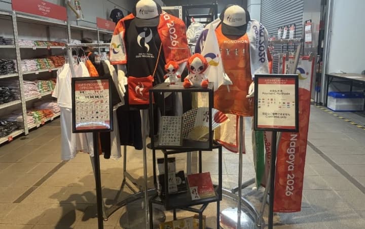 Toko Resmi Asian Games Aichi-Nagoya 2026 Tawarkan Suvenir Mulai Pin hingga Boneka Maskot