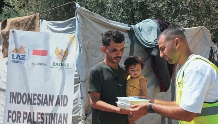 Baznas dan LAZ Muhajir Distribusikan 3.000 Porsi Makanan Siap Saji untuk Warga Gaza