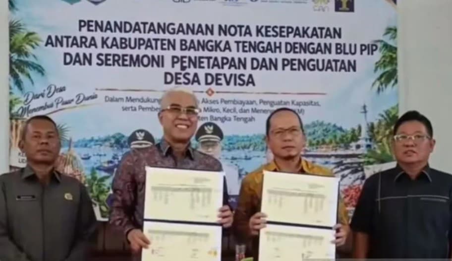 Pemkab Bangka Tengah Luncurkan 10 Desa Devisa untuk Dorong Produk Lokal Tembus Pasar Global