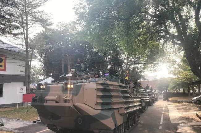 Marinir TNI AL Terima 12 AAV-M35 Buatan AS, Ranpur Amfibi Mampu Angkut 24 Personel