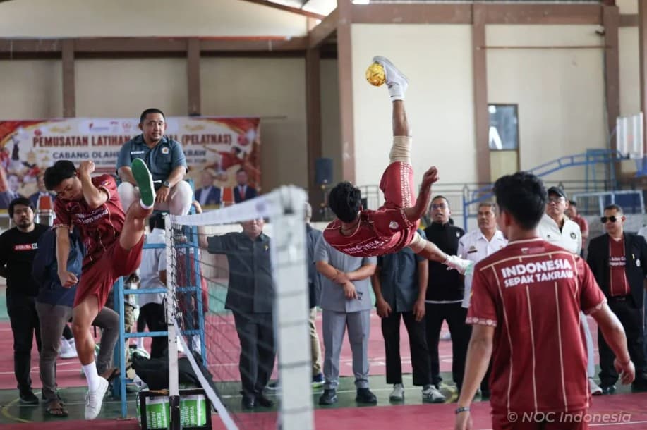 Tim Kuadran Putra Sepak Takraw Indonesia Tembus Final Asian Games 2026 usai Taklukkan Myanmar