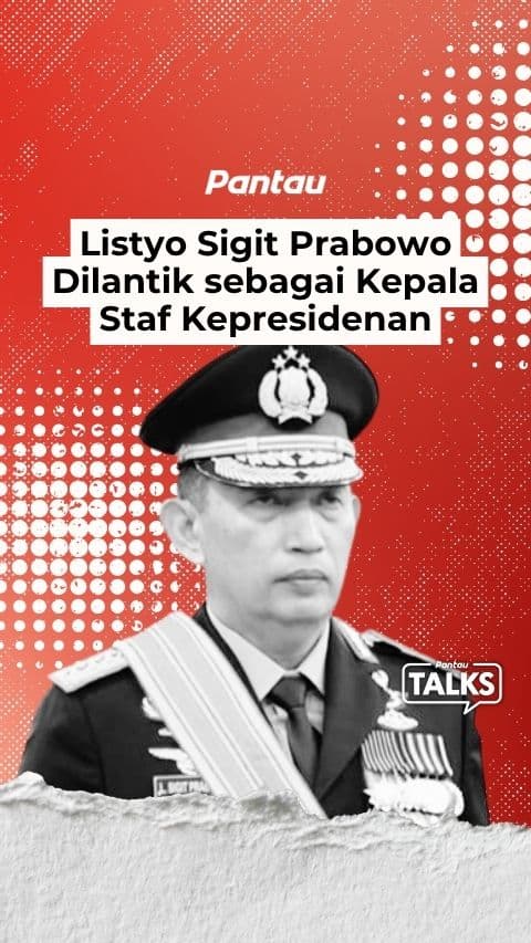 LISTYO SIGIT PRABOWO DILANTIK SEBAGAI KEPALA STAF KEPRESIDENAN