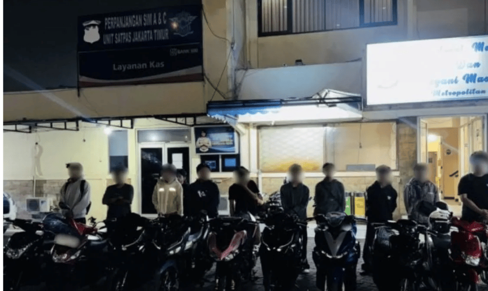 Polisi Amankan 10 Motor yang Diduga Terlibat Balap Liar di Duren Sawit
