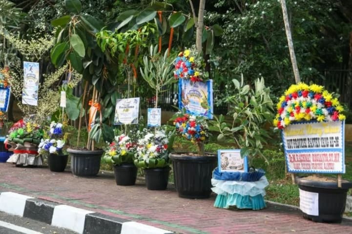 Ratusan Pohon Warnai HUT Ke-26 Banten, Karangan Bunga Diganti Tanaman untuk Dukung Penghijauan