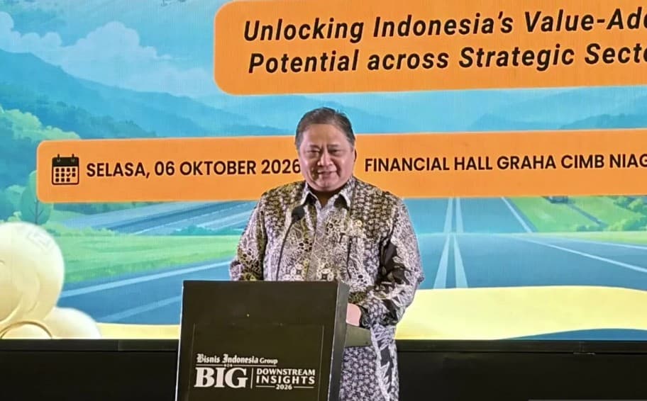 Pemerintah Bidik Investasi Hilirisasi Rp3.839,9 Triliun, Airlangga Sebut Ekspor Bisa Melonjak Berlipat Ganda