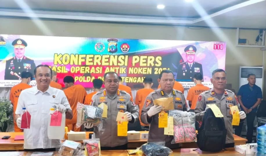 Polda Papua Tengah Ungkap Sembilan Kasus Narkotika, Sabu Diduga Dikendalikan dari Lapas Nabire