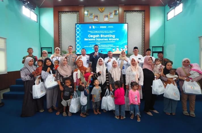 InJourney Salurkan 4.000 Porsi Makanan untuk 140 Balita dan Latih 20 Warga Jadi Tenaga Keselamatan Bandara