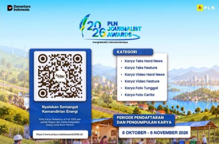 PLN Buka Journalist Awards 2026 Bertema Energi Mandiri, Indonesia Berdaya