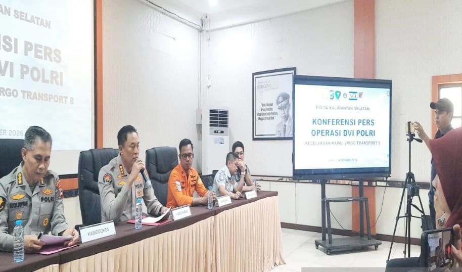 Pusdokkes Polri Masih Periksa DNA 10 Jenazah Korban Kapal Virgo Transport 8, Basarnas Cari 53 Korban Hilang