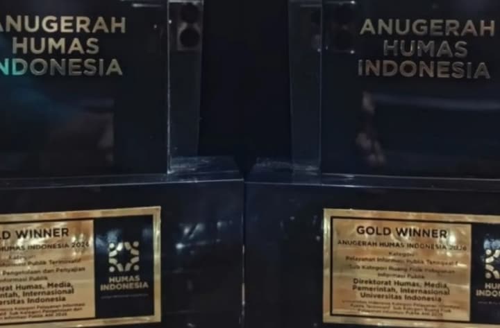 Universitas Indonesia Raih Dua Penghargaan Gold Winner AHI 2026 Berkat Inovasi Pelayanan Informasi Publik