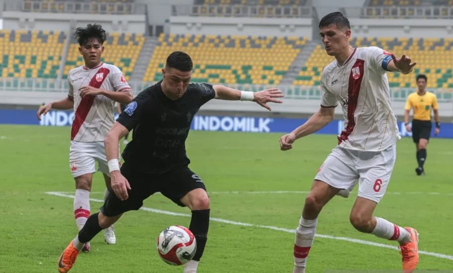 Gol Dramatis Aleksa Andrejic pada Menit 90+2 Bawa Persita Tangerang Bungkam Garudayaksa FC 2-1