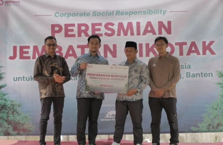 Pasar Modal Indonesia Resmikan Jembatan Cikotak di Serang untuk Permudah Akses 1.500 Warga