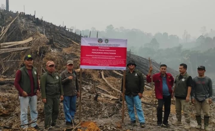 KPH Ketapang Utara Ungkap Areal Perusahaan Terbakar hingga 1.000 Hektare