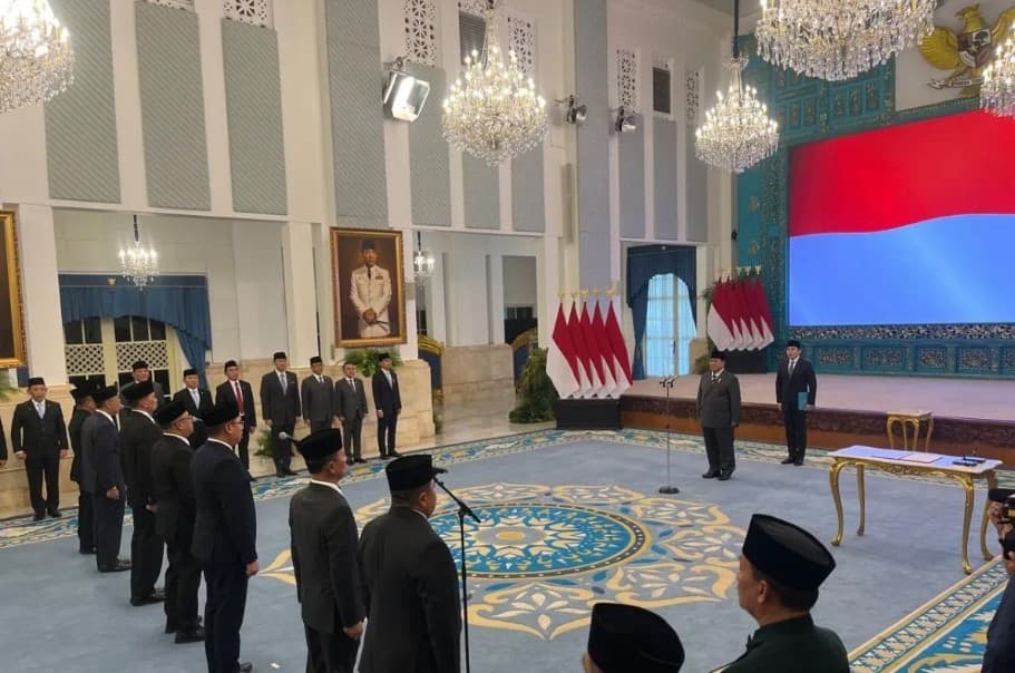 Prabowo Lantik M Maulana Bungaran Jadi Wamen Imipas Gantikan Silmy Karim