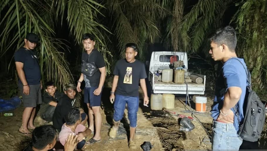 Polda Jambi Bongkar Tambang Emas Ilegal di Bungo, Empat Tersangka Ditangkap dan Dua Pemodal Diburu