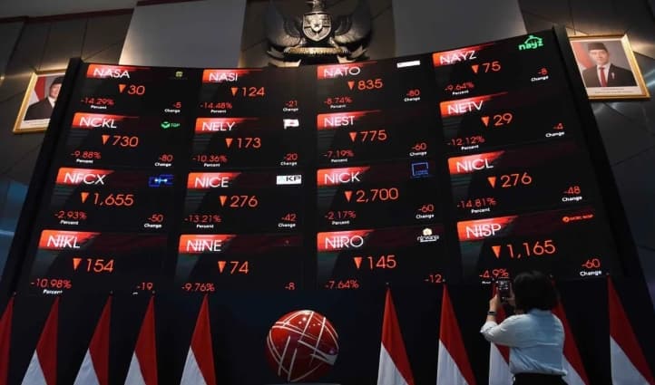IHSG Anjlok 4,31 Persen ke Level 4.961,88, Kekhawatiran MSCI Turunkan Status Bursa Indonesia Tekan Pasar Saham