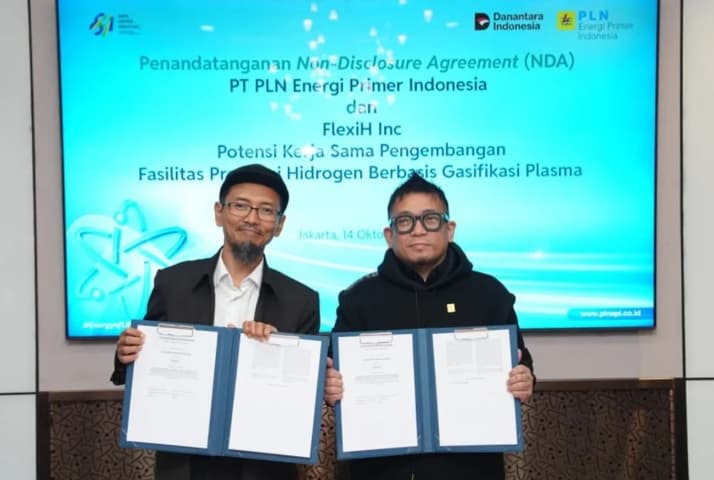 PLN EPI dan FLEXIH Inc Jajaki Produksi Hidrogen Rendah Karbon dari Biomassa, Dorong Kemandirian dan Transisi Energi Nasional