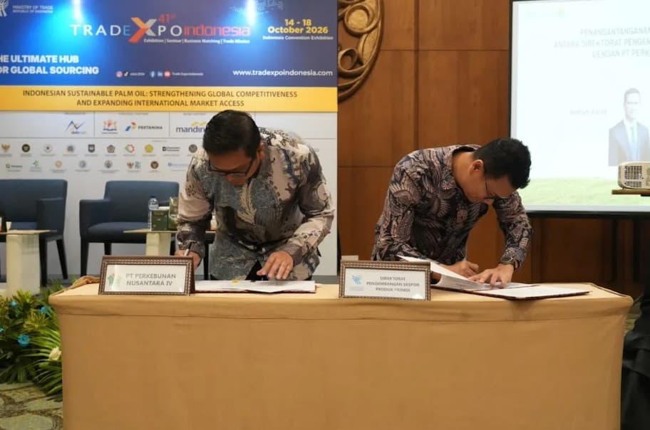 PTPN IV PalmCo Gandeng Kemendag Perluas Pasar Ekspor Sawit, Targetkan 759 Ribu Ton CPO pada 2027