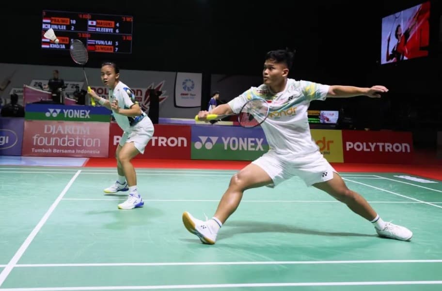 Bimo/Nabila Lolos ke Perempat Final Indonesia Masters Usai Kalahkan Ganda Campuran Korea Selatan Dua Gim Langsung